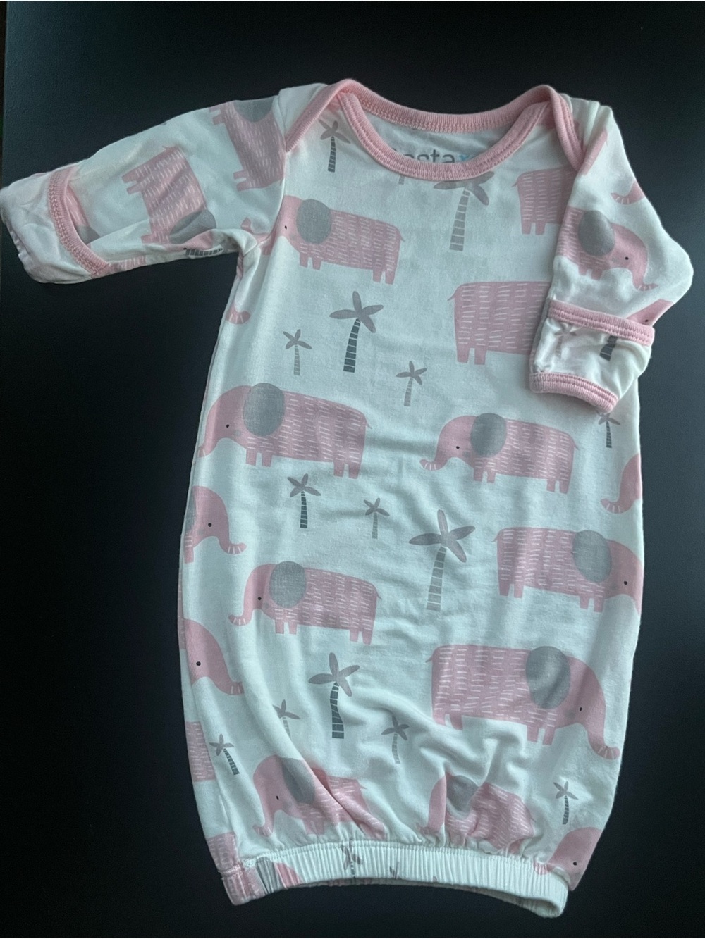 BESTAROO Pink Elephant Sleep Gown